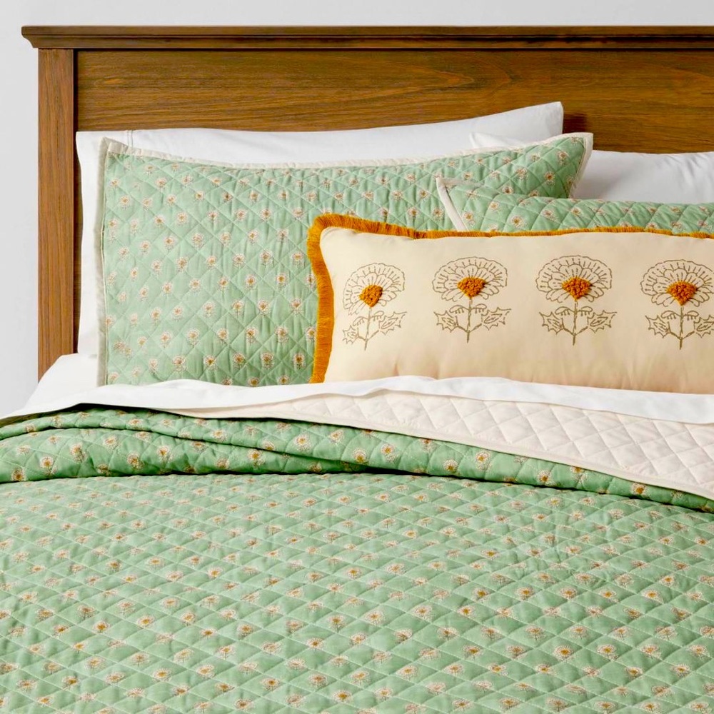 Everett Floral Quilt Sham Set ( King, set of 2 )